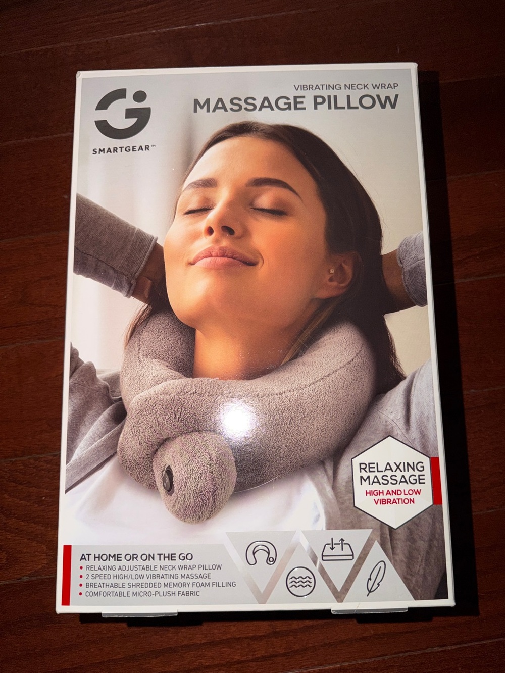 NIB- Vibrating Neck Wrap Massage Pillow